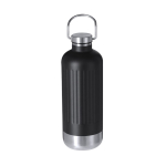 Bouteille isotherme en acier inoxydable recyclé avec bouchon 800 ml couleur noir première vue