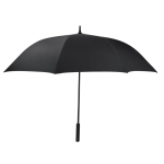 Parapluie automatique coupe-vent en polyester pongé avec housse Ø130 couleur noir première vue