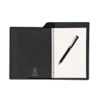 Carnet A5 en cuir synthétique avec stylo à encre bleue pages vierges