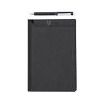 Carnet A5 en cuir synthétique avec stylo à encre bleue pages vierges