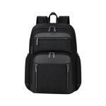 Sac à dos en polyester pour ordinateur multiples compartiments 15'' couleur noir première vue
