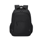 Sac à dos ordinateur en RPET 3 compartiments à fermeture éclair 15'' couleur noir première vue