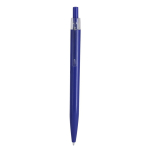 Stylo-bille rétractable en plastique clip transparent et encre bleue
