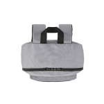 Sac à dos léger en plastique recyclé avec intérieur rembourré pour PC 15,6” couleur gris cinquière vue