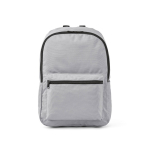 Sac à dos léger en plastique recyclé avec intérieur rembourré pour PC 15,6” couleur gris vue frontale