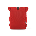 Sac à dos à fermeture enroulable en plastique recyclé pour ordinateur 15,6'' couleur rouge deuxième vue