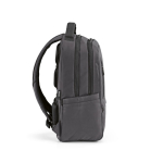 Sac à dos en plastique recyclé résistant à l’eau, idéal pour ordinateur portable 17'' couleur gris foncé troisième vue