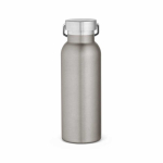 Bouteille isotherme en acier inoxydable recyclé finition mate 530ml couleur argenté vue arrière