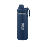 Bouteille isotherme en acier inoxydable recyclé avec double bouchon 500ml vue principale