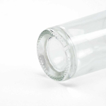 Bouteille en verre cylindrique à col étroit avec bouchon argenté 760ml couleur transparent vue détaillée