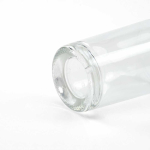 Bouteille cylindrique en verre avec bouchon argenté anti-fuite 540ml couleur transparent vue détaillée