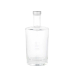 Bouteille cylindrique en verre avec bouchon argenté anti-fuite 540ml vue principale