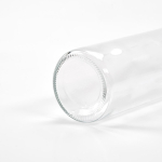 Bouteille cylindrique en verre avec bouchon à vis anti-fuite 520ml couleur transparent vue détaillée