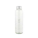 Bouteille en verre avec bouchon à vis argenté antigoutte 510 ml vue principale