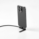 Câble de charge rapide USB-C avec support de téléphone intégré 60W couleur noir deuxième vue