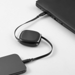 Kit de charge rapide et de transfert de données magnétique avec USB-C et 60W couleur noir deuxième vue