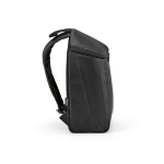 Sac à dos isotherme en polyester recyclé avec double fermeture éclair 12L couleur noir troisième vue