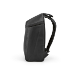 Sac à dos isotherme en polyester recyclé avec double fermeture éclair 12L couleur noir quatrième vue