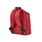 Sac à dos isotherme en polyester recyclé avec double fermeture éclair 12L couleur rouge deuxième vue