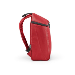 Sac à dos isotherme en polyester recyclé avec double fermeture éclair 12L couleur rouge troisième vue