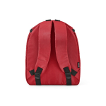 Sac à dos isotherme en polyester recyclé avec double fermeture éclair 12L couleur rouge vue arrière