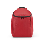 Sac à dos isotherme en polyester recyclé avec double fermeture éclair 12L couleur rouge vue frontale