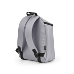 Sac à dos isotherme en polyester recyclé avec double fermeture éclair 12L couleur gris deuxième vue