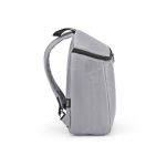 Sac à dos isotherme en polyester recyclé avec double fermeture éclair 12L couleur gris troisième vue