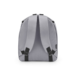 Sac à dos isotherme en polyester recyclé avec double fermeture éclair 12L couleur gris vue arrière