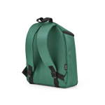 Sac à dos isotherme en polyester recyclé avec double fermeture éclair 12L couleur vert deuxième vue