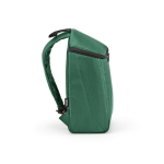Sac à dos isotherme en polyester recyclé avec double fermeture éclair 12L couleur vert troisième vue
