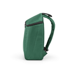 Sac à dos isotherme en polyester recyclé avec double fermeture éclair 12L couleur vert quatrième vue