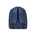 Sac à dos isotherme en polyester recyclé avec double fermeture éclair 12L couleur bleu marine vue arrière