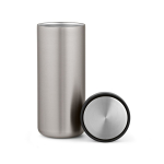 Gobelet de voyage à double paroi en acier inoxydable recyclé 500ml couleur argenté deuxième vue