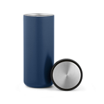 Gobelet de voyage à double paroi en acier inoxydable recyclé 500ml couleur bleu marine deuxième vue