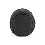 Sac de sport en nylon recyclé avec compartiment à chaussures couleur noir troisième vue