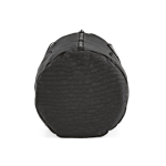 Sac de sport en nylon recyclé avec compartiment à chaussures couleur noir quatrième vue