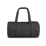 Sac de sport en nylon recyclé avec compartiment à chaussures couleur noir vue arrière
