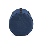 Sac de sport en nylon recyclé avec compartiment à chaussures couleur bleu marine quatrième vue