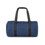 Sac de sport en nylon recyclé avec compartiment à chaussures couleur bleu marine vue frontale