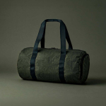Sac de sport en nylon recyclé avec compartiment à chaussures couleur vert foncé