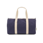 Sac de sport idéal pour la salle de sport en tissu écologique 30L couleur bleu marine vue frontale