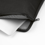 Housse pour ordinateur portable en nylon recyclé résistante et imperméable 15,6'' couleur noir vue détaillée