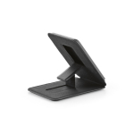 Porte-cartes magnétique 2 en 1 en cuir vegan avec support pour téléphone couleur noir vue détaillée