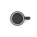 Tasse en céramique finition mate avec anse carrée 260ml couleur noir troisième vue
