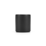 Tasse en céramique finition mate avec anse carrée 260ml couleur noir vue frontale