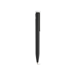 Stylo en plastique recyclé au design ultraléger et à encre bleue couleur noir deuxième vue