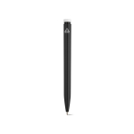Stylo en plastique recyclé au design ultraléger et à encre bleue couleur noir vue arrière