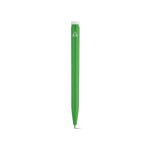 Stylo en plastique recyclé au design ultraléger et à encre bleue couleur vert vue arrière