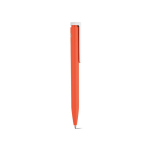 Stylo en plastique recyclé au design ultraléger et à encre bleue couleur orange deuxième vue